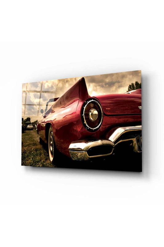 Kırmızı Chevrolet Cam Tablo