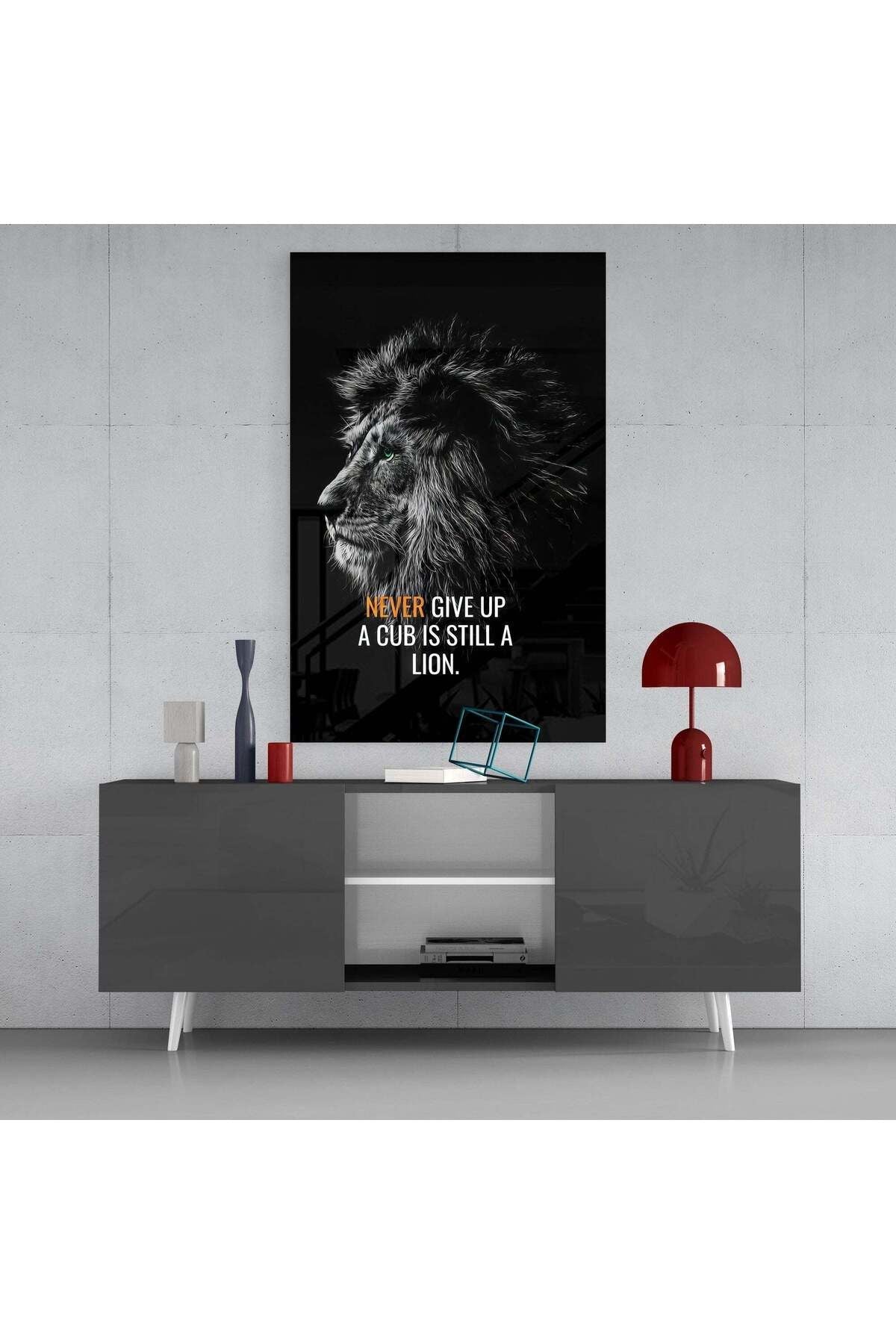 Aslan Cam Tablo