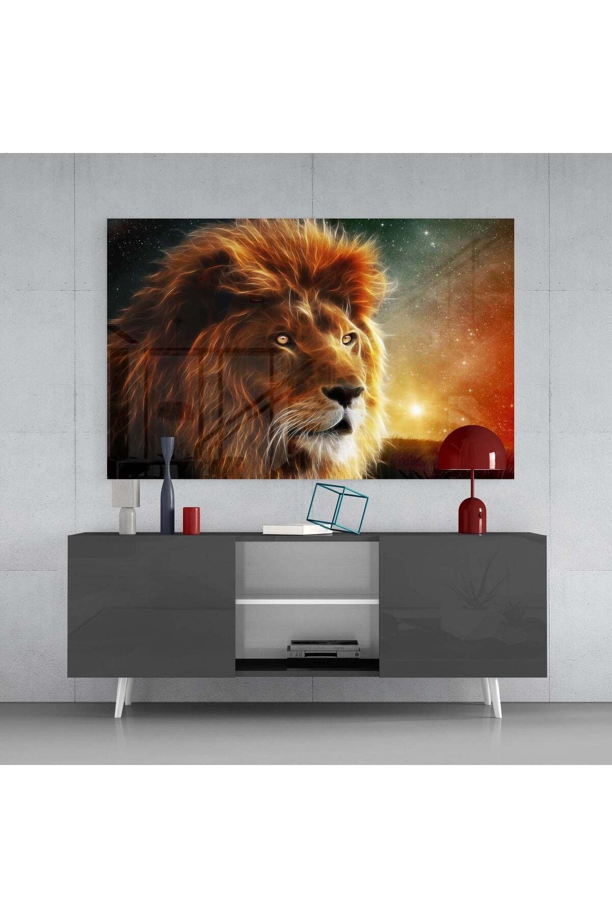 Aslan Cam Tablo