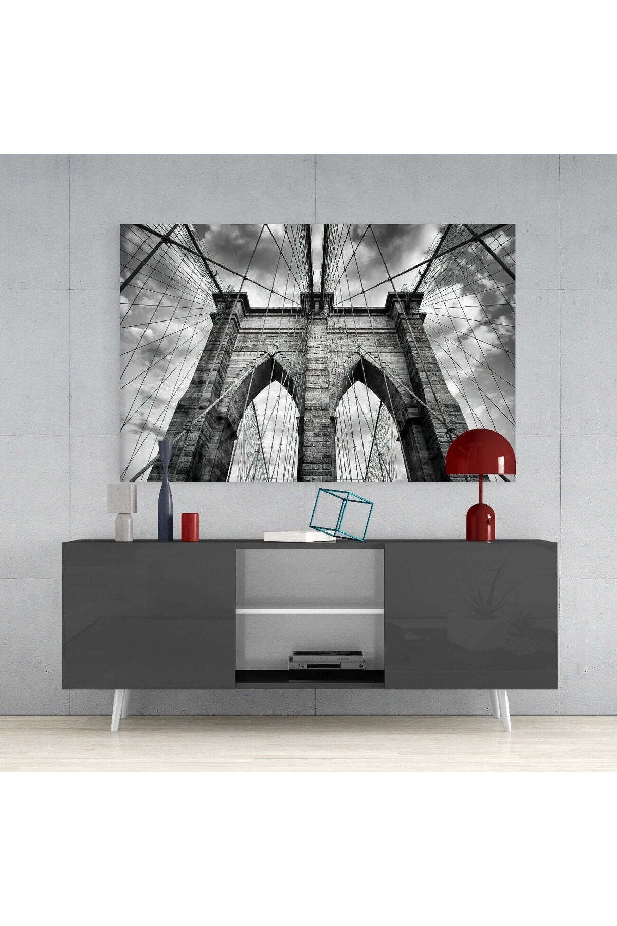 Brooklyn Köprüsü Cam Tablo