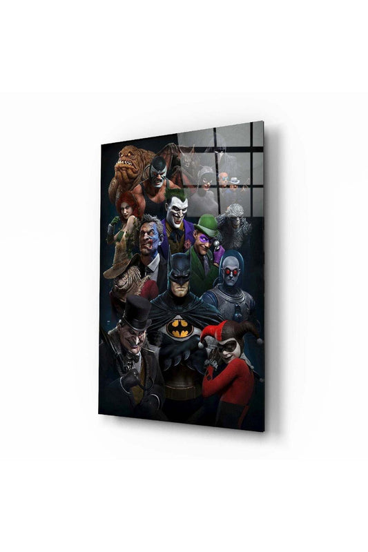Batman Evreni Cam Tablo