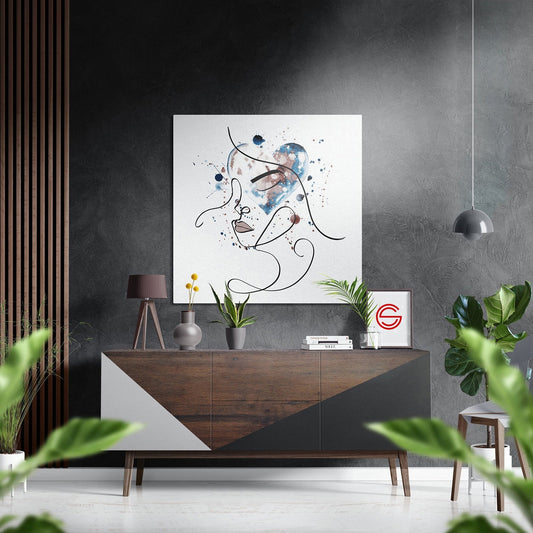 Modern Hatlar Fırçalı Metalik Alu-Dibond