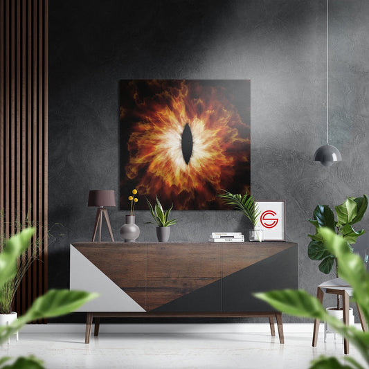 Sauron'Un Gözü Fırçalı Metalik Alu-Dibond