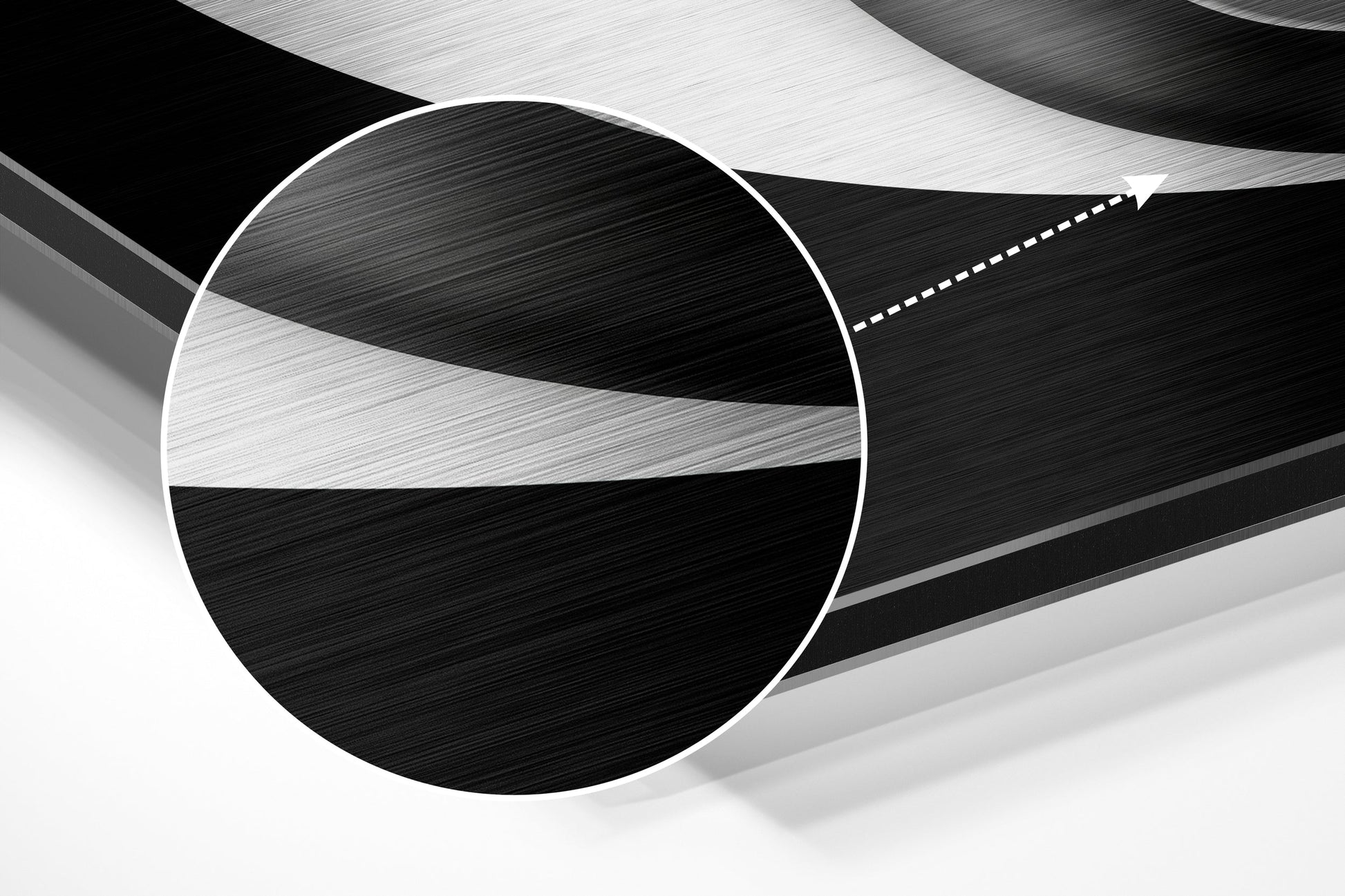 Ying Yang Kafatasları Fırçalı Metalik Alu-Dibond