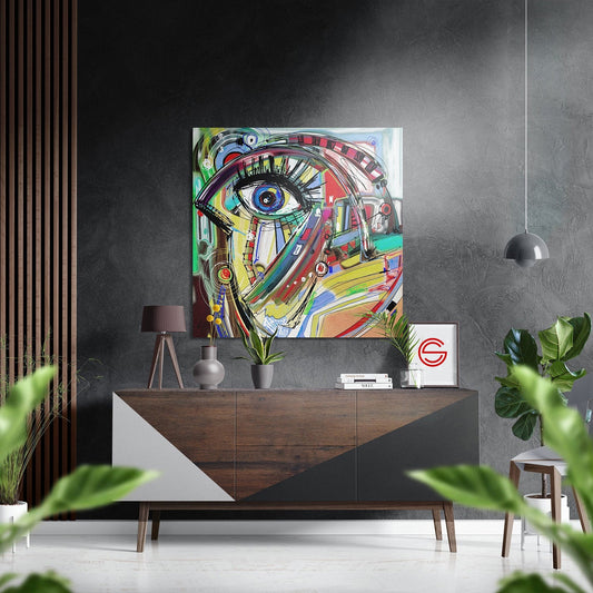 Picasso Style Fırçalı Metalik Alu-Dibond