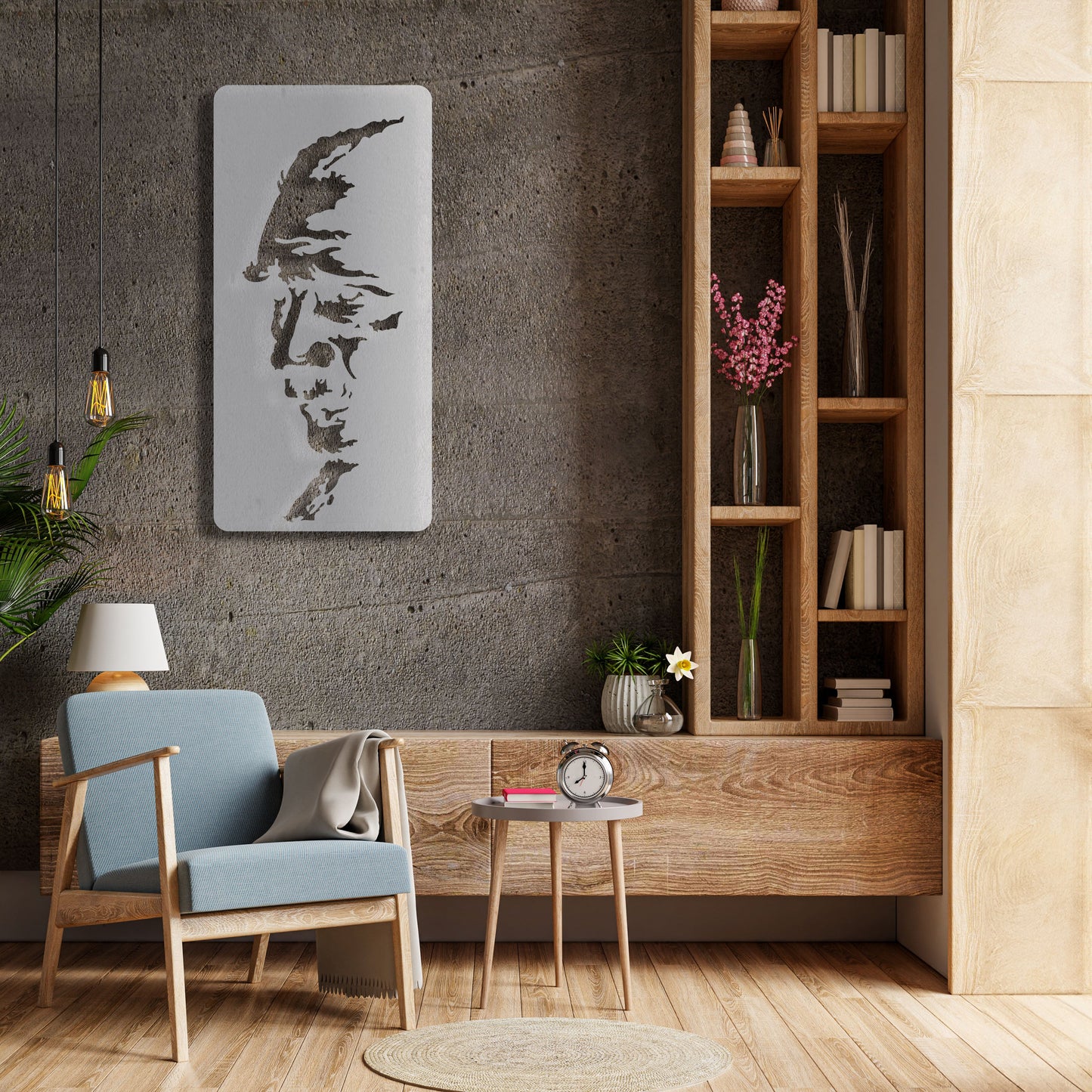 Ataturk's Portrait Metal Painting