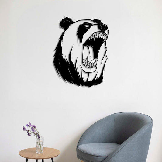 Vahşi Ruh Panda Metal Tablo