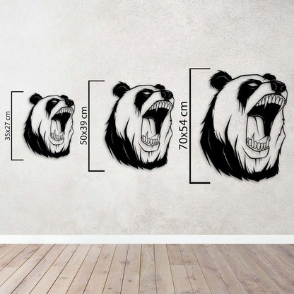 Wild Spirit Panda Metal Painting