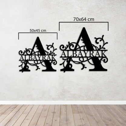 Letter Name Design - Personalized Metal Wall Decor