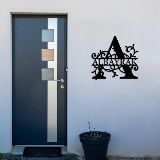 Letter Name Design - Personalized Metal Wall Decor
