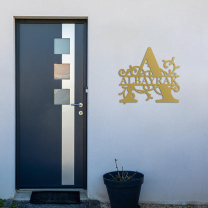 Letter Name Design - Personalized Metal Wall Decor