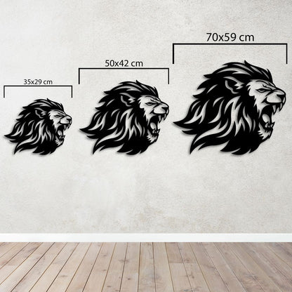 Asaletin Simgesi Aslan Metal Tablo