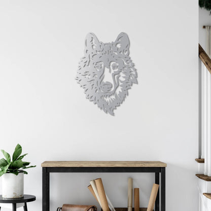 Noble Wolf Metal Painting