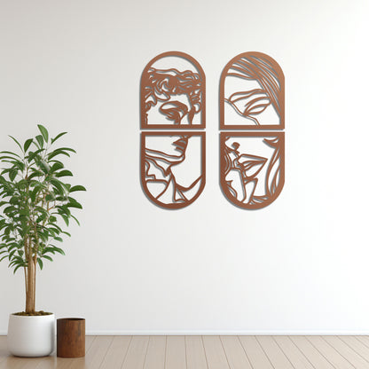 Window of Love Metal Painting