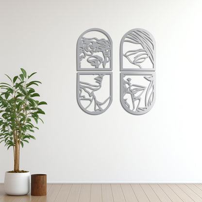Window of Love Metal Painting