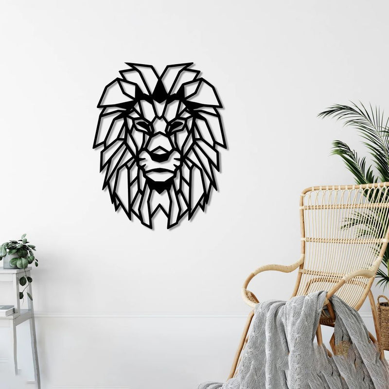 Modern Aslan Sanatı Metal Tablo