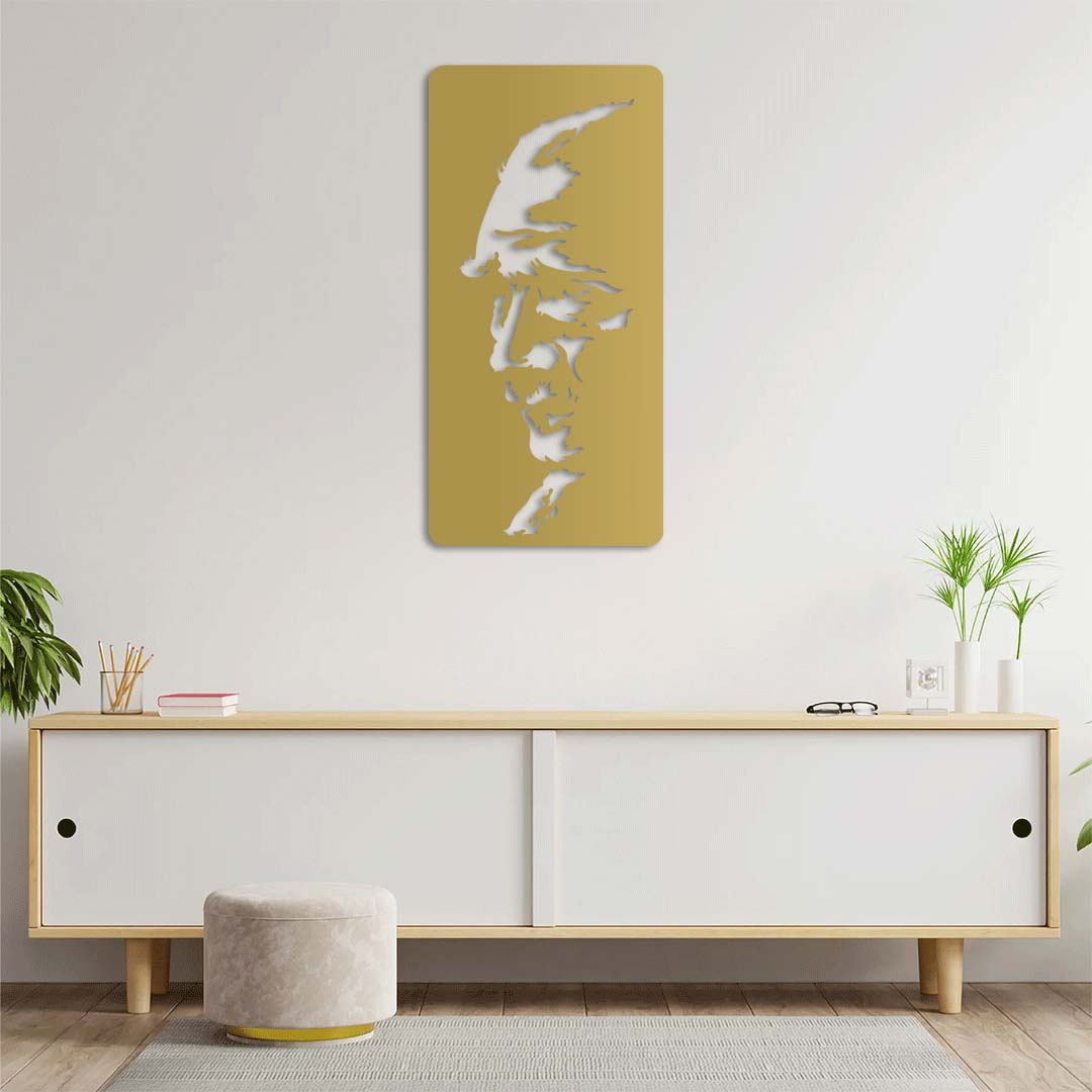 Ataturk's Portrait Metal Painting