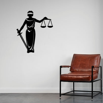 Balance of Justice Metal Painting