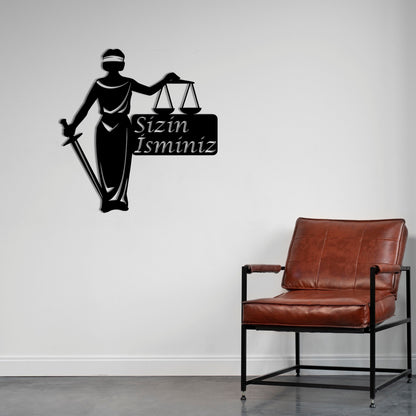Balance of Justice Metal Painting