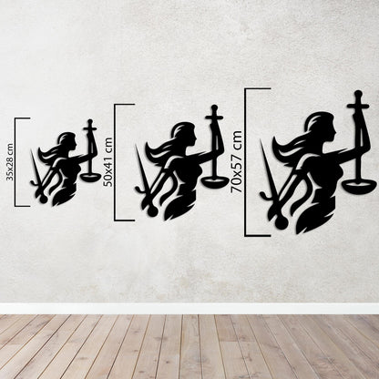 The Power of Justice Metal Painting