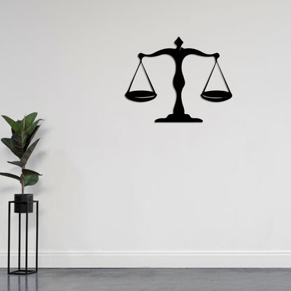 Balance of Justice Metal Painting