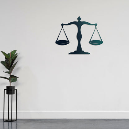 Balance of Justice Metal Painting