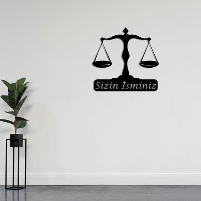 Balance of Justice Metal Painting