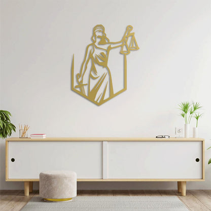 Shield of Justice Metal Painting