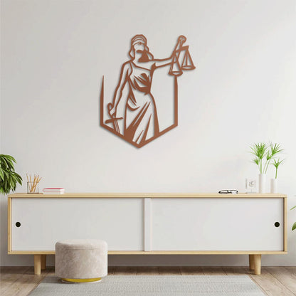 Shield of Justice Metal Painting