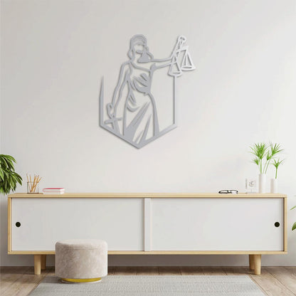 Shield of Justice Metal Painting