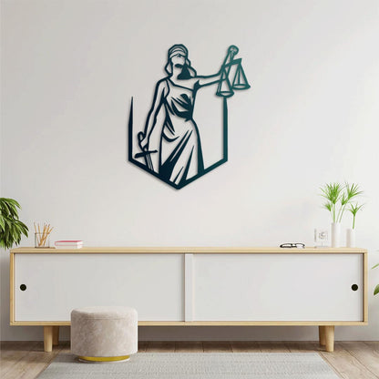 Shield of Justice Metal Painting