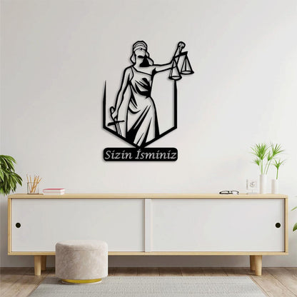 Shield of Justice Metal Painting