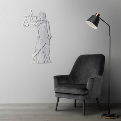 The Face of Justice Metal Painting