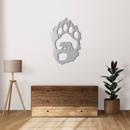 Bear Trail Traces Metal Painting