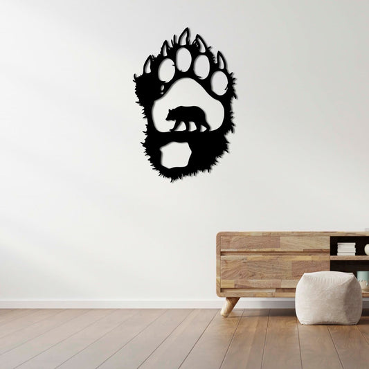Bear Trail Traces Metal Painting