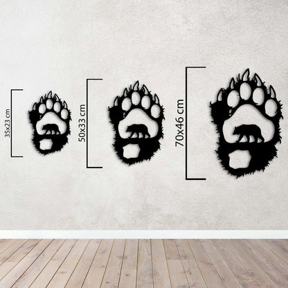 Bear Trail Traces Metal Painting