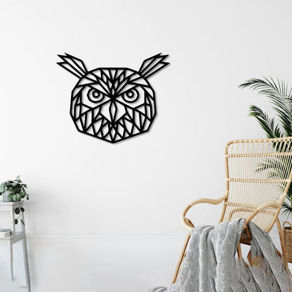 Gece Muhafızı Baykuş Metal Tablo