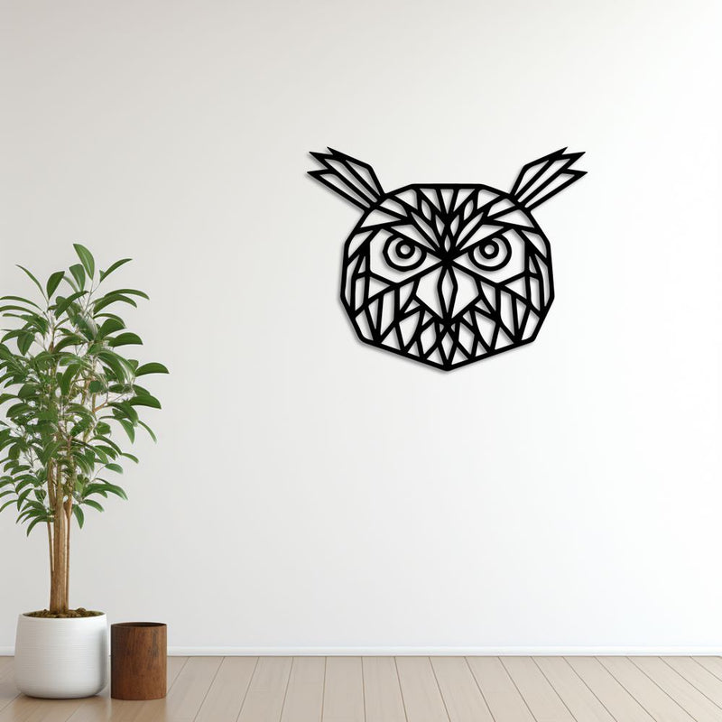 Gece Muhafızı Baykuş Metal Tablo