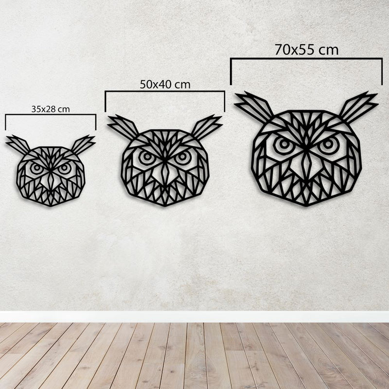Gece Muhafızı Baykuş Metal Tablo