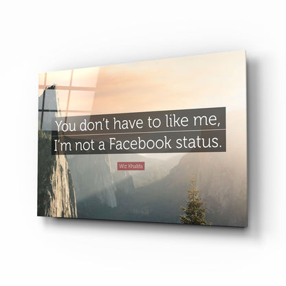 Facebook Statüsü Değil Cam Tablo