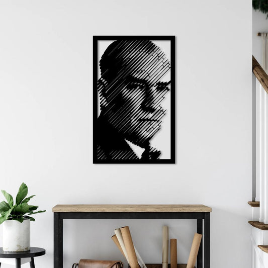 Modern Çizgilerde Bir Devlet Adamı: Atatürk Metal Tablo