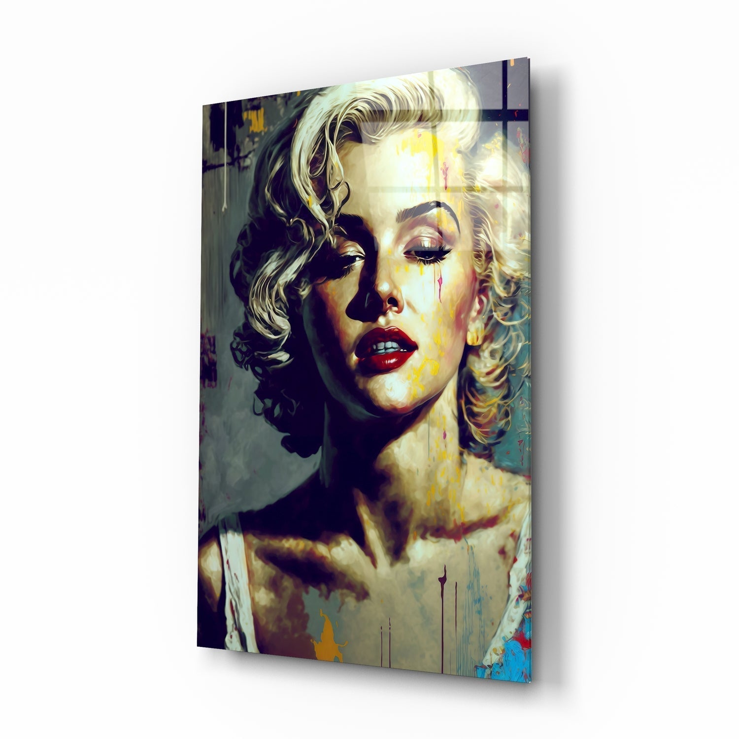 Marilyn Monroe Cam Tablo  || Tasarımcı Koleksiyonu