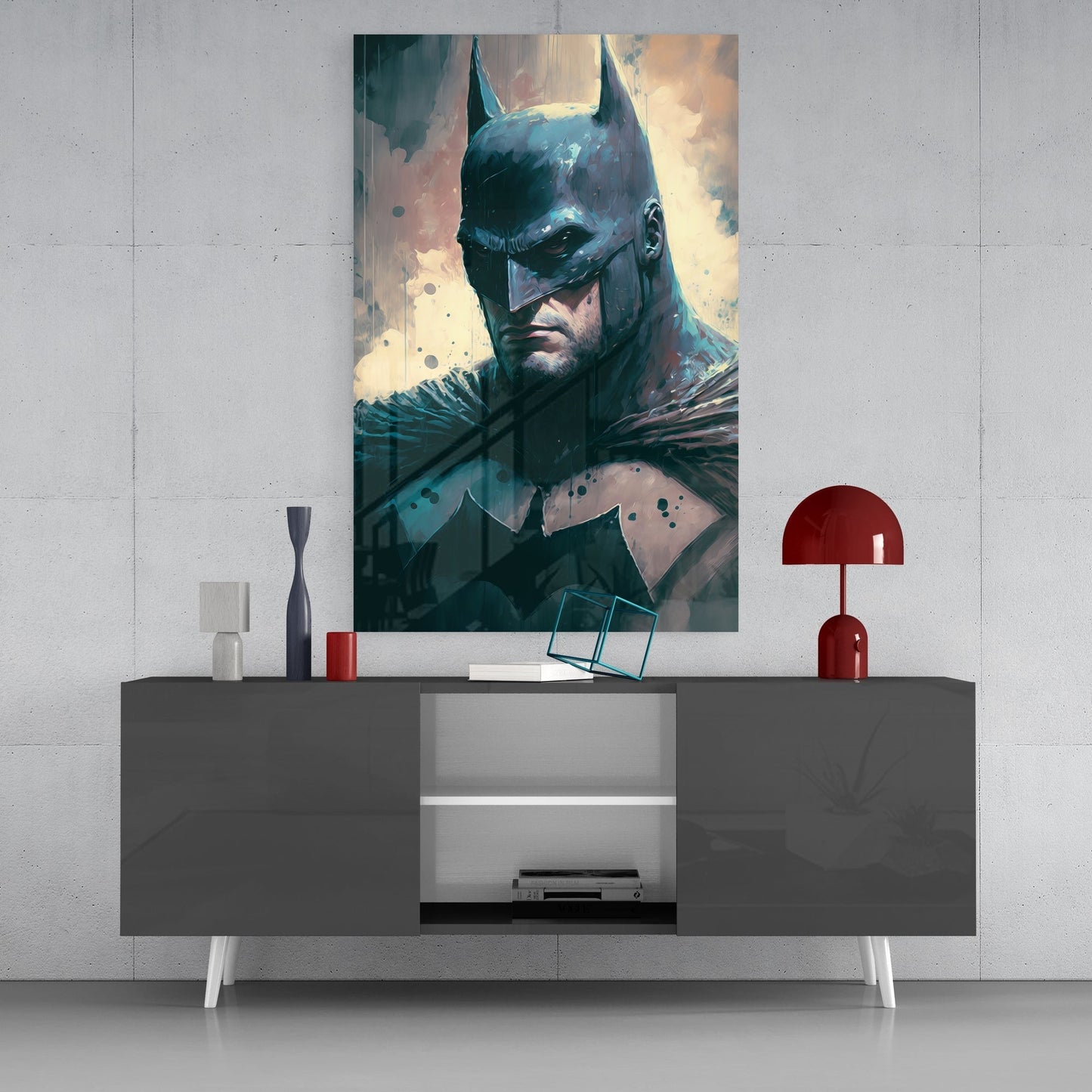 Batman Glass Wall Art  || Designers Collection