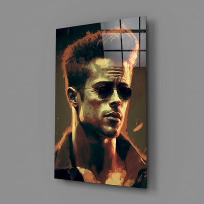 Fight Club - Tyler Durden Glass Wall Art  || Designers Collection