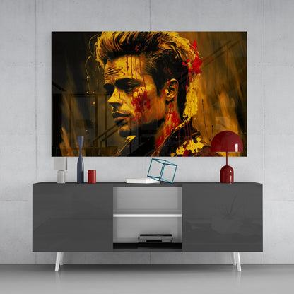 Fight Club - Tyler Durden Glass Wall Art  || Designers Collection