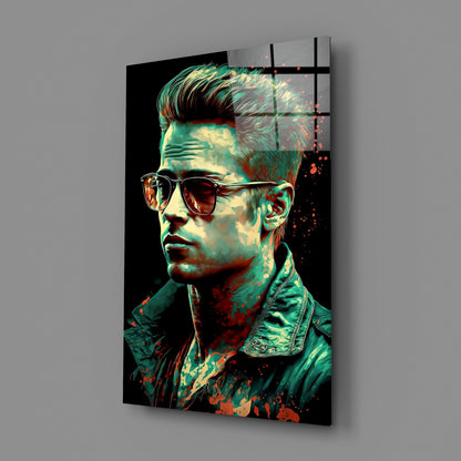 Fight Club - Tyler Durden Glass Wall Art  || Designers Collection