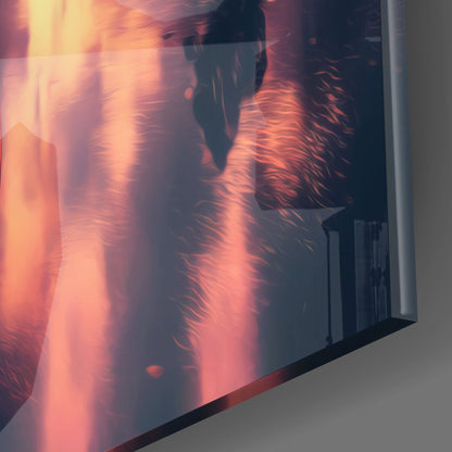 Cyberpunk Glass Wall Art  || Designers Collection