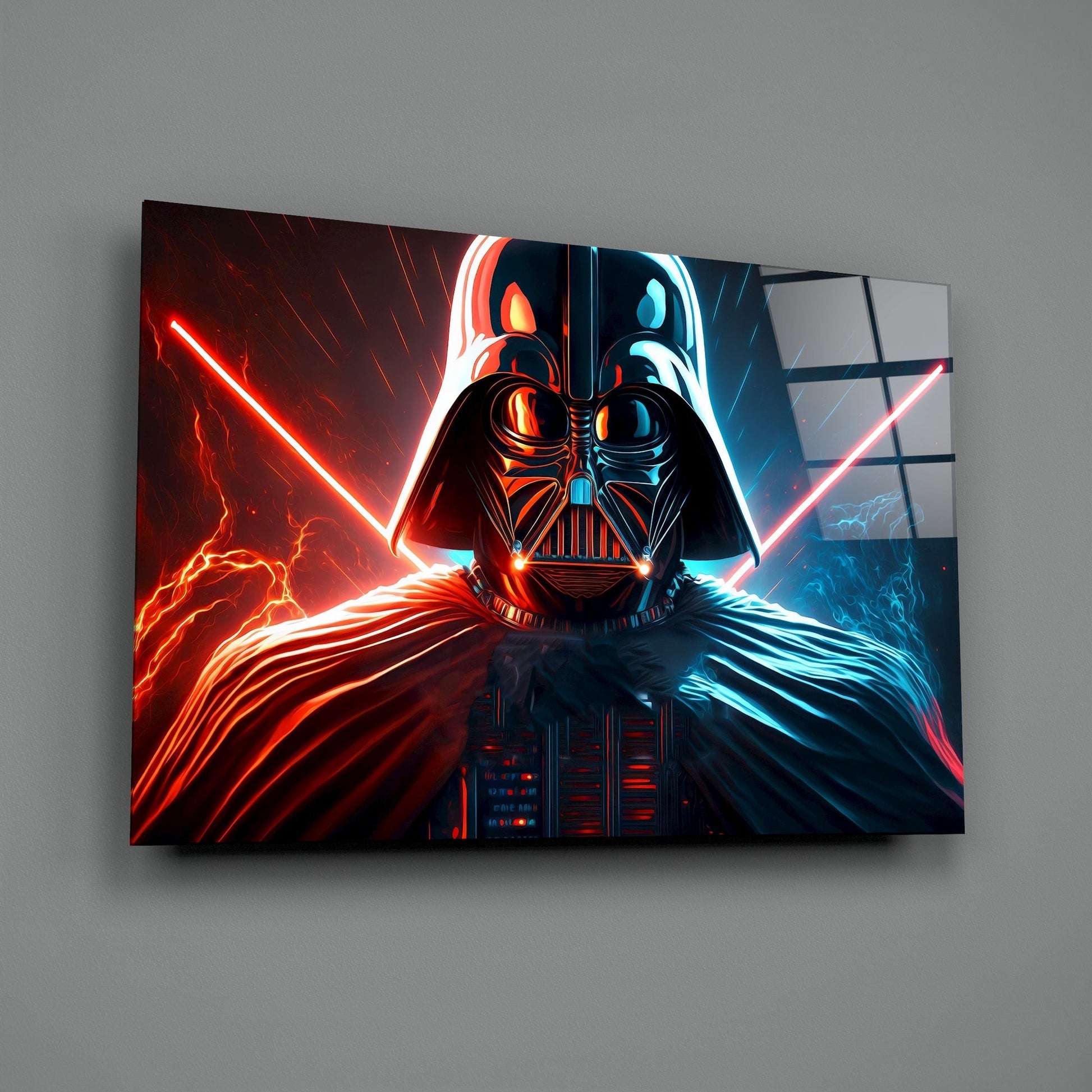 Darth Vader Glass Wall Art  || Designers Collection