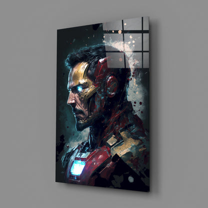 Iron Man Glass Wall Art  || Designers Collection