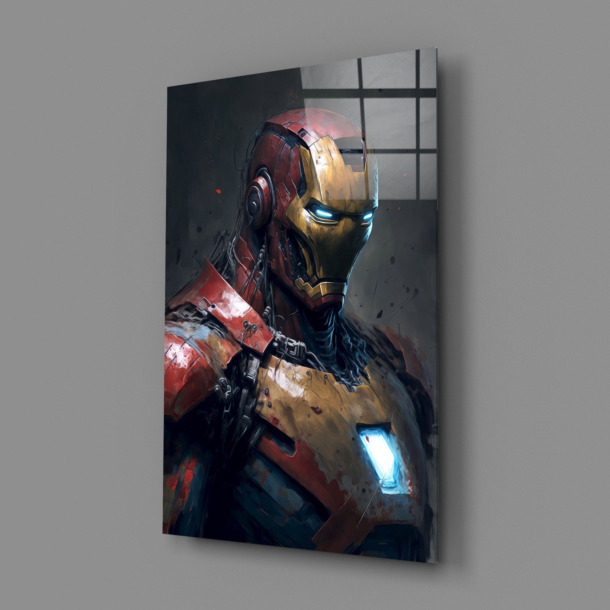 Iron Man Glass Wall Art  || Designers Collection